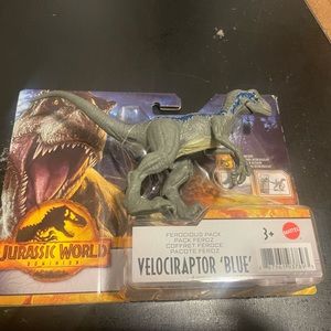 Jurassic World Dominion Velociraptor Blue Ferocious Pack Dinosaur New